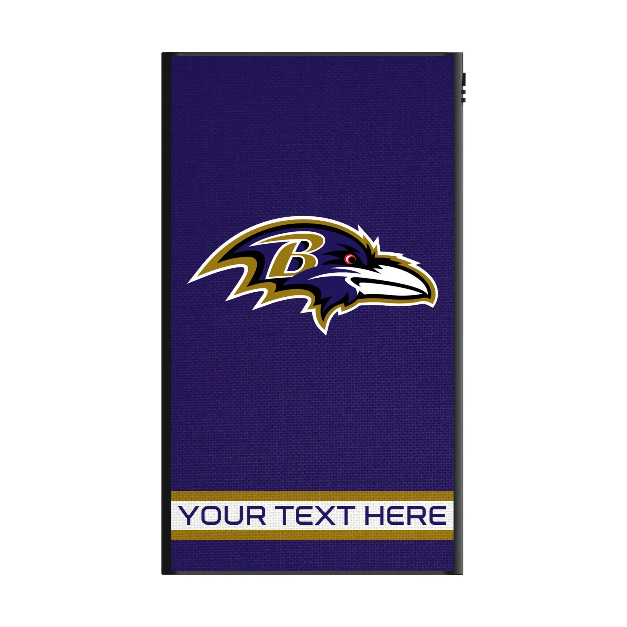 Baltimore Ravens Personalized Stripe 5000mAh Flat Power Bank