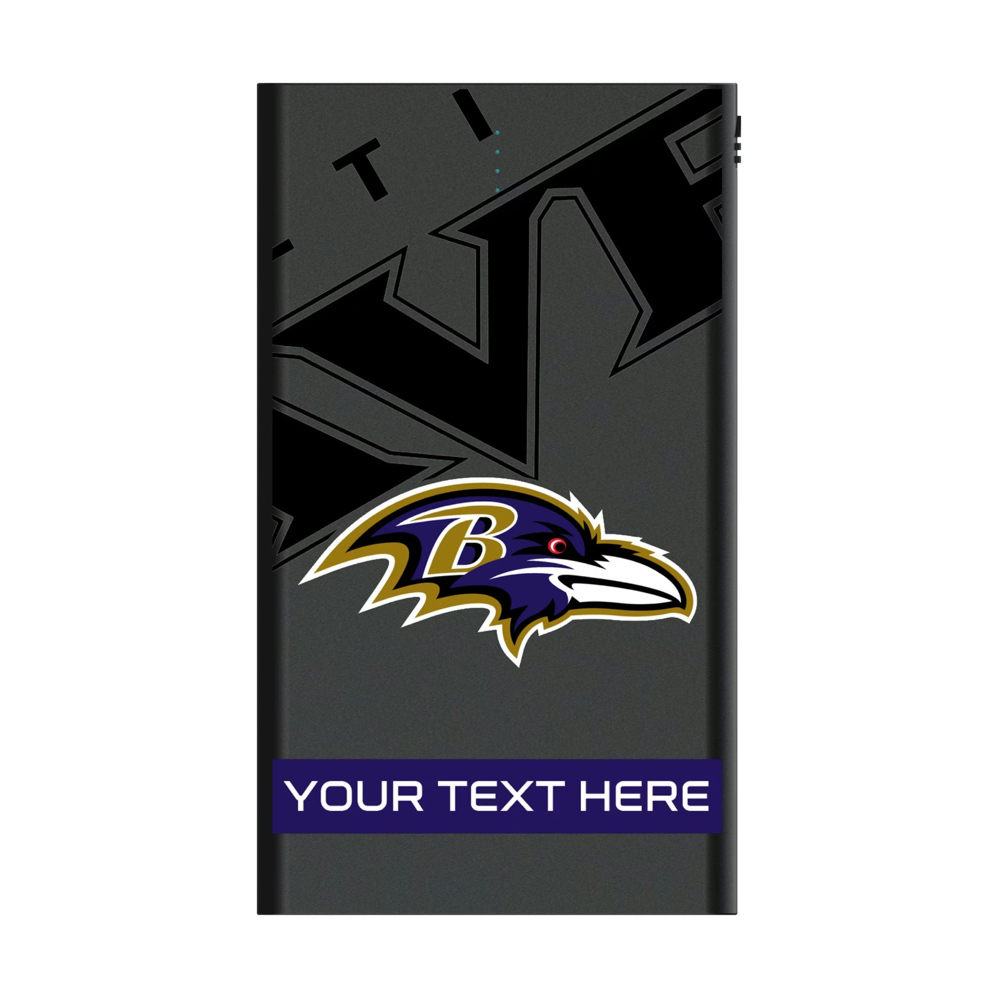 Baltimore Ravens Personalized Tilt 5000mAh Flat Powerbank
