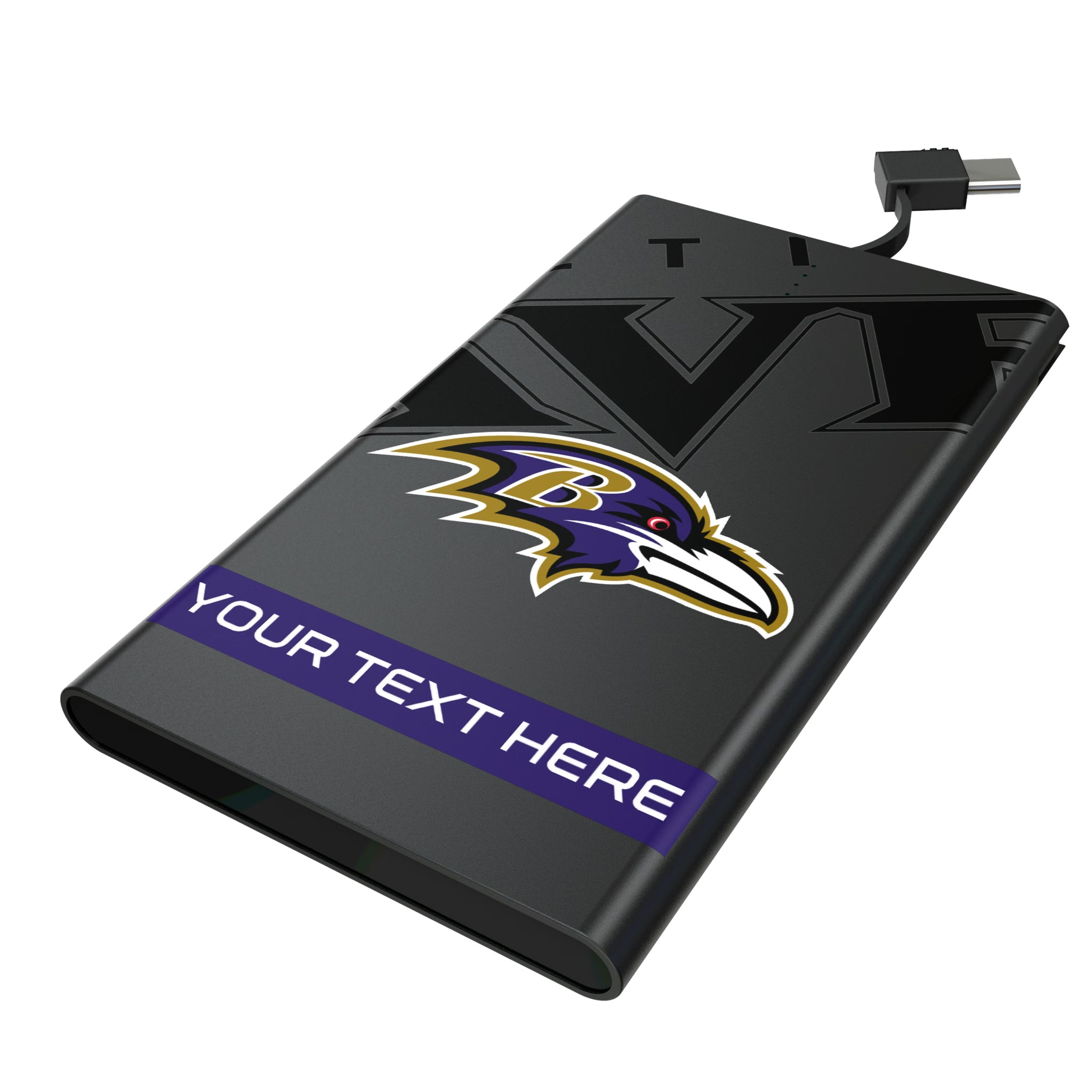 Baltimore Ravens Personalized Tilt 5000mAh Flat Powerbank