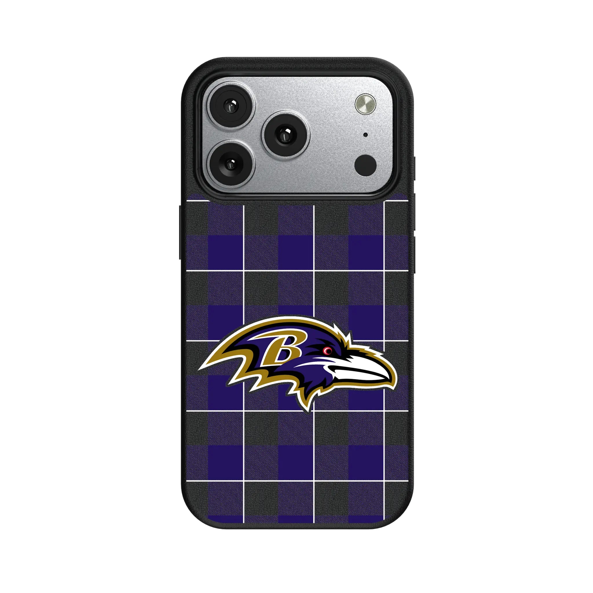 Baltimore Ravens Plaid iPhone MagSafe Compatible Phone Case for Apple iPhone#Device_iPhone 17 Pro