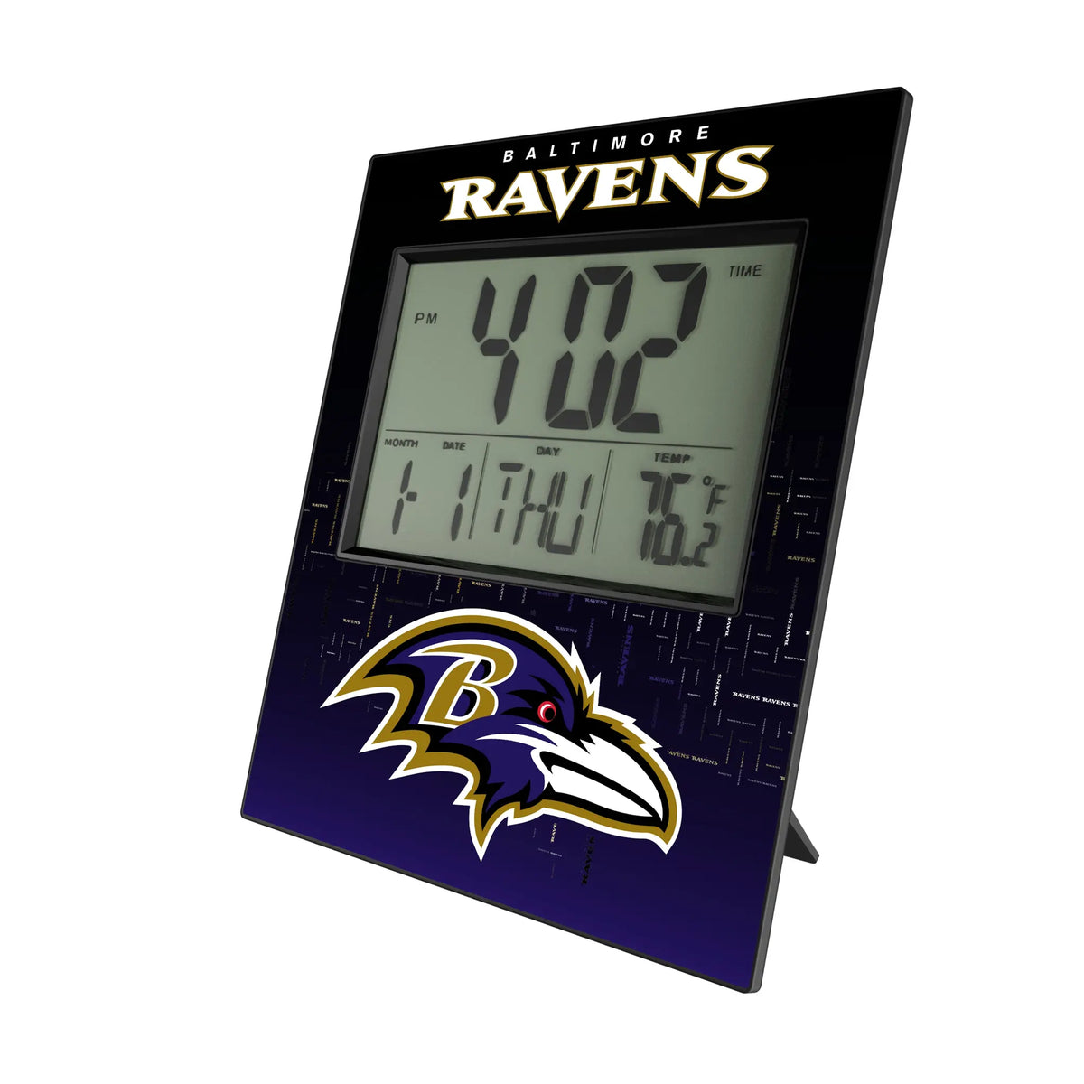 Baltimore Ravens Quadtile Wall Clock