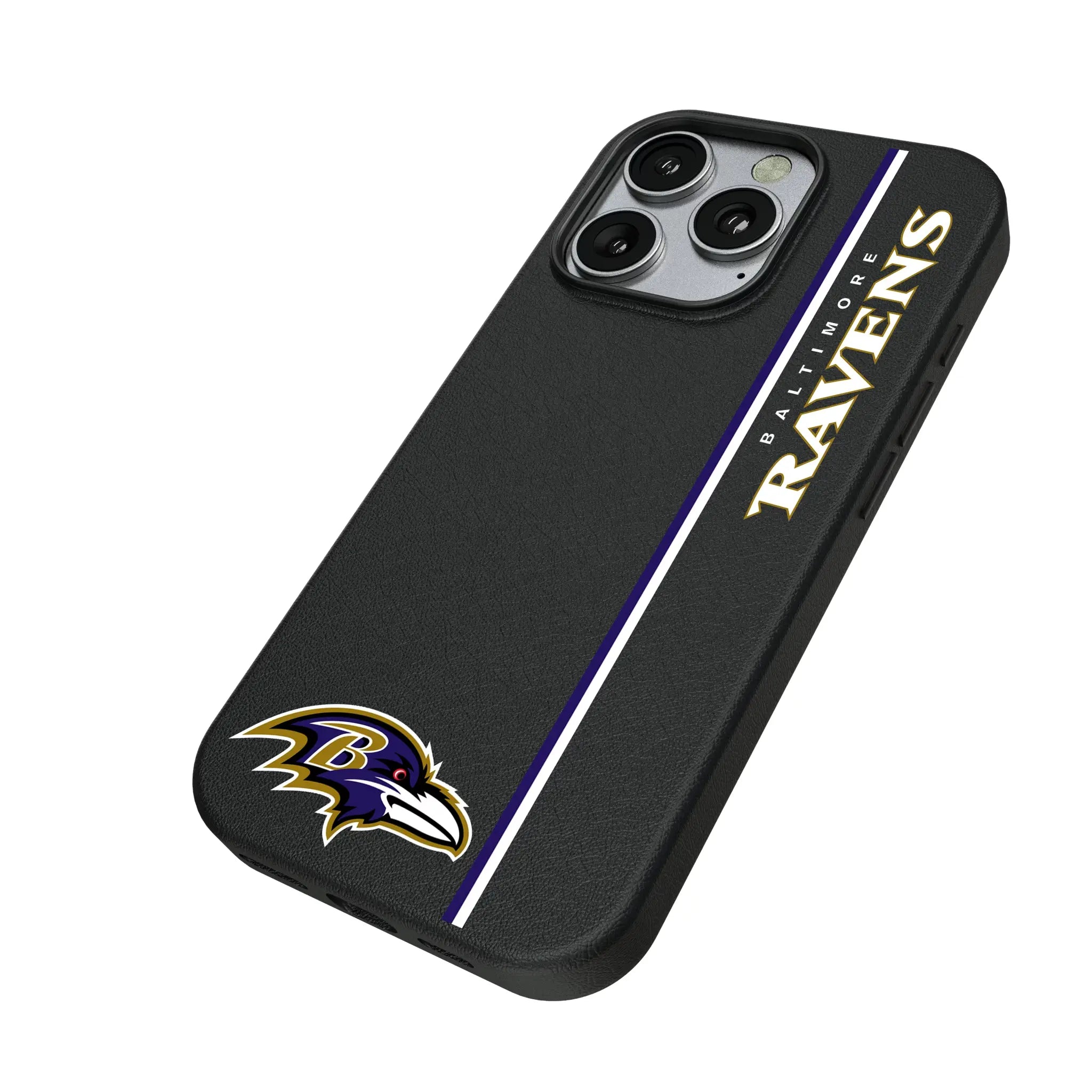 Baltimore Ravens Sidebar iPhone MagSafe Compatible Phone Case for Apple iPhone - Isometric View