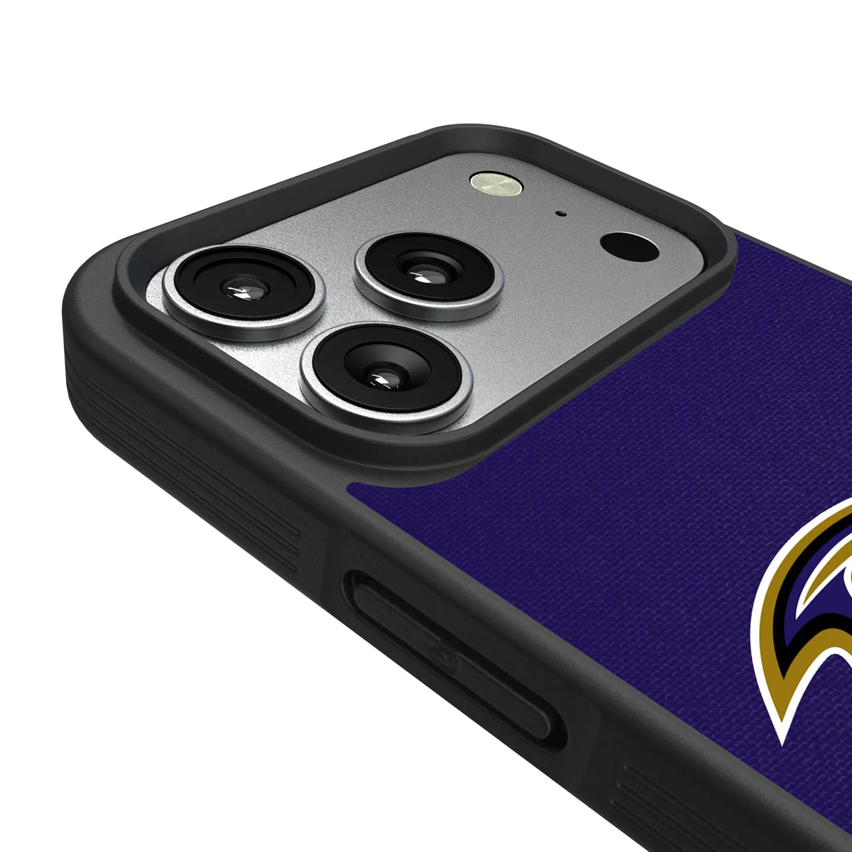 Baltimore Ravens Stripe iPhone Bump Phone Case for Apple iPhone - Detail#Device_iPhone 17 Pro