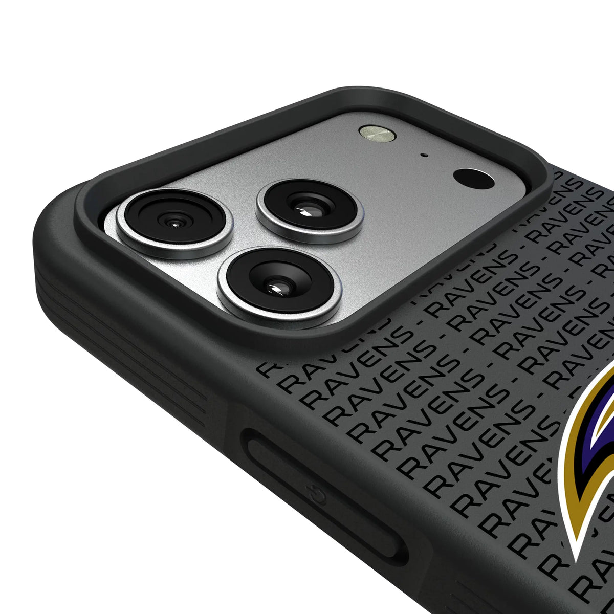 Baltimore Ravens Text Backdrop iPhone Bump Phone Case for Apple iPhone - Detail#Device_iPhone 17 Pro Max