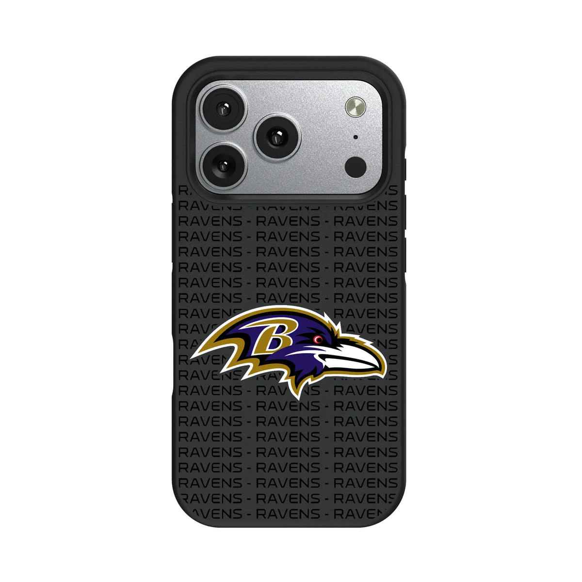 Baltimore Ravens Text Backdrop iPhone Bump Phone Case for Apple iPhone#Device_iPhone 17 Pro
