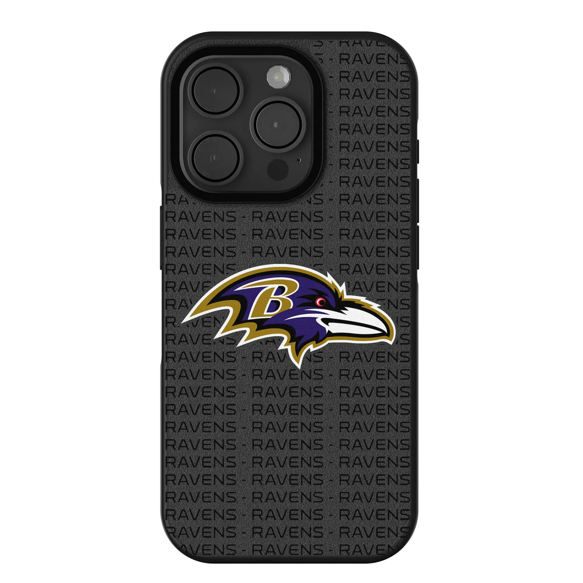 Baltimore Ravens Text Backdrop iPhone Bump Phone Case for Apple iPhone
