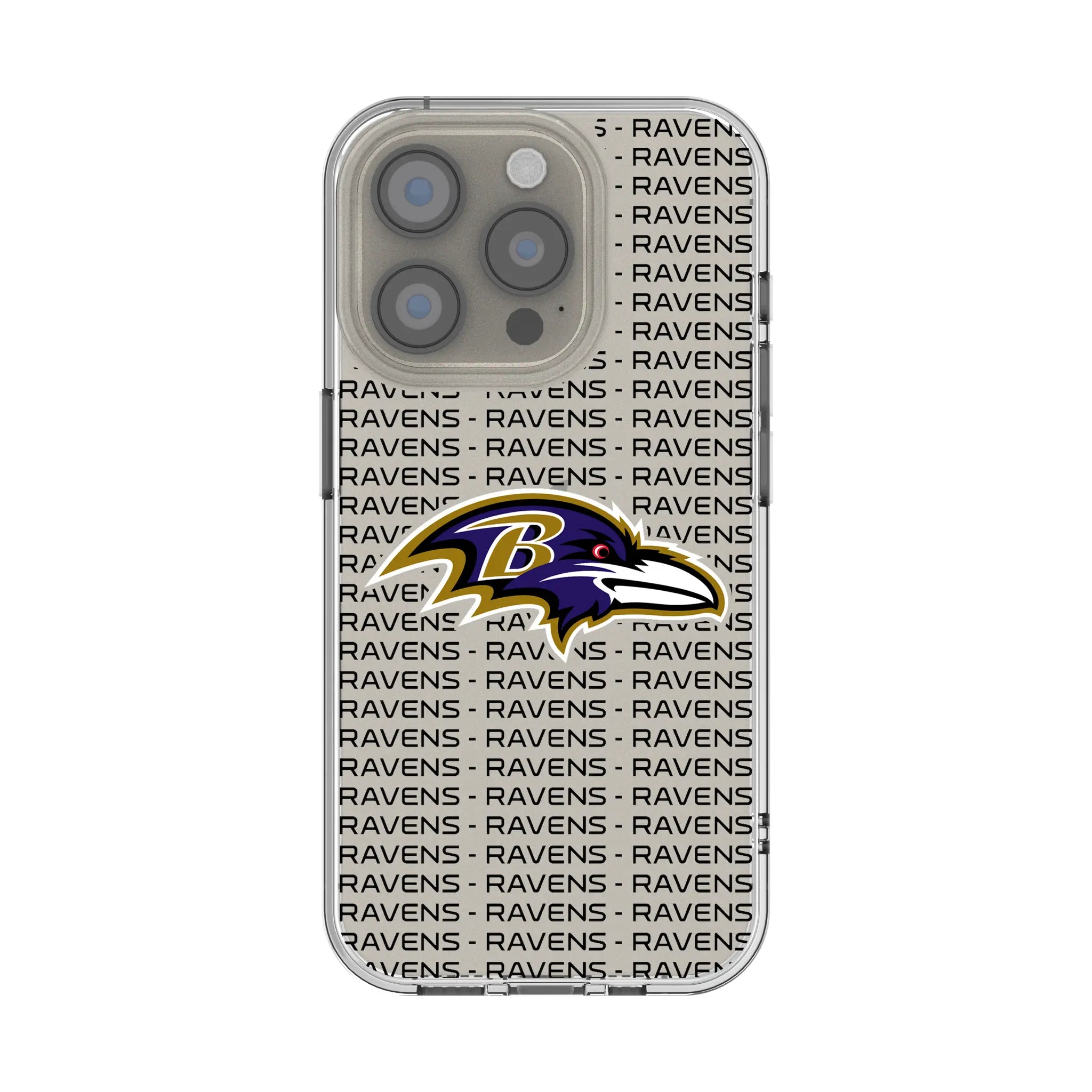 Baltimore Ravens Text Backdrop iPhone Clear Phone Case for Apple iPhone