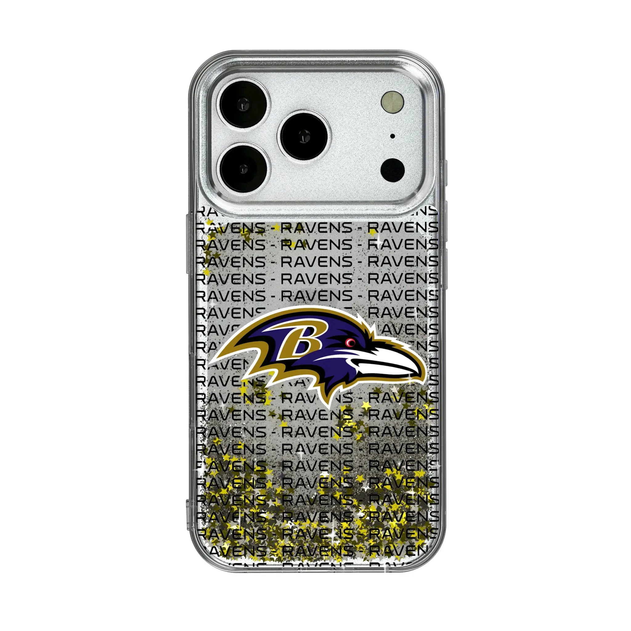 Baltimore Ravens Text Backdrop iPhone Glitter Phone Case for Apple iPhone