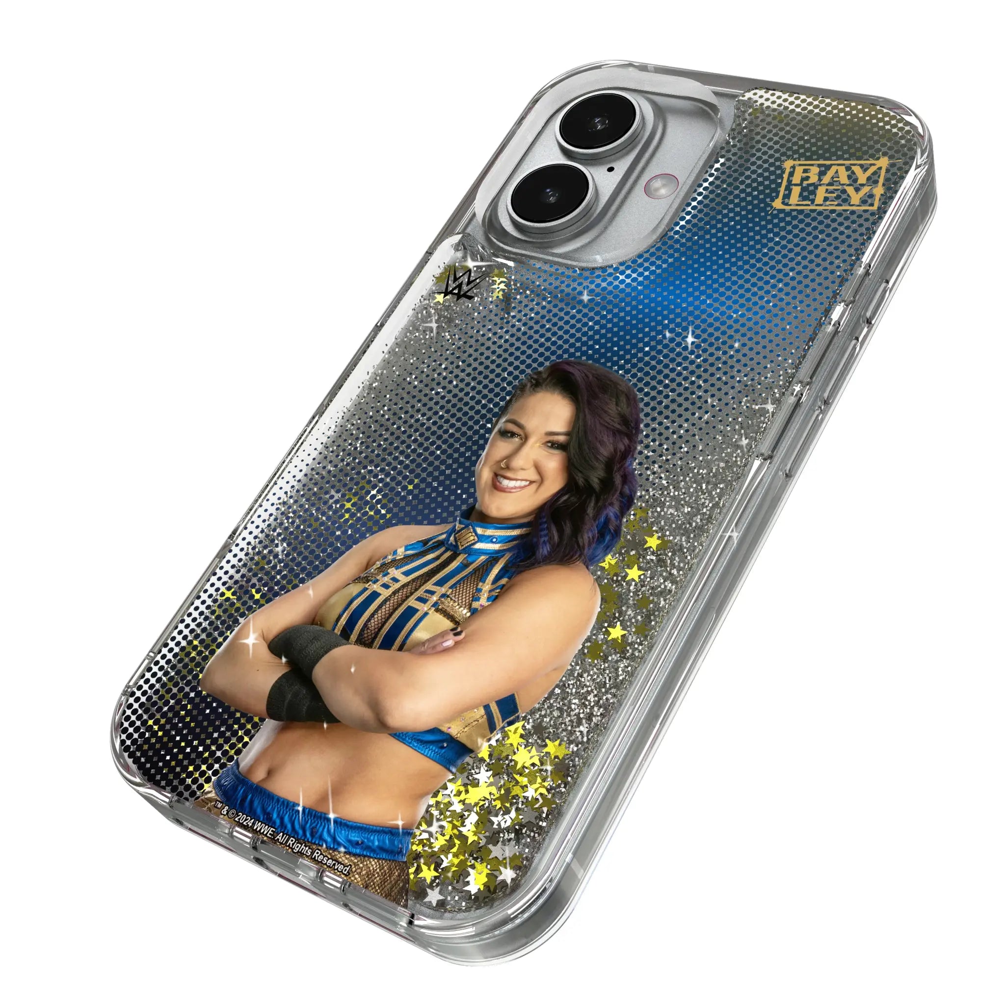 Bayley Superstar iPhone Glitter Phone Case for Apple iPhone - Isometric View