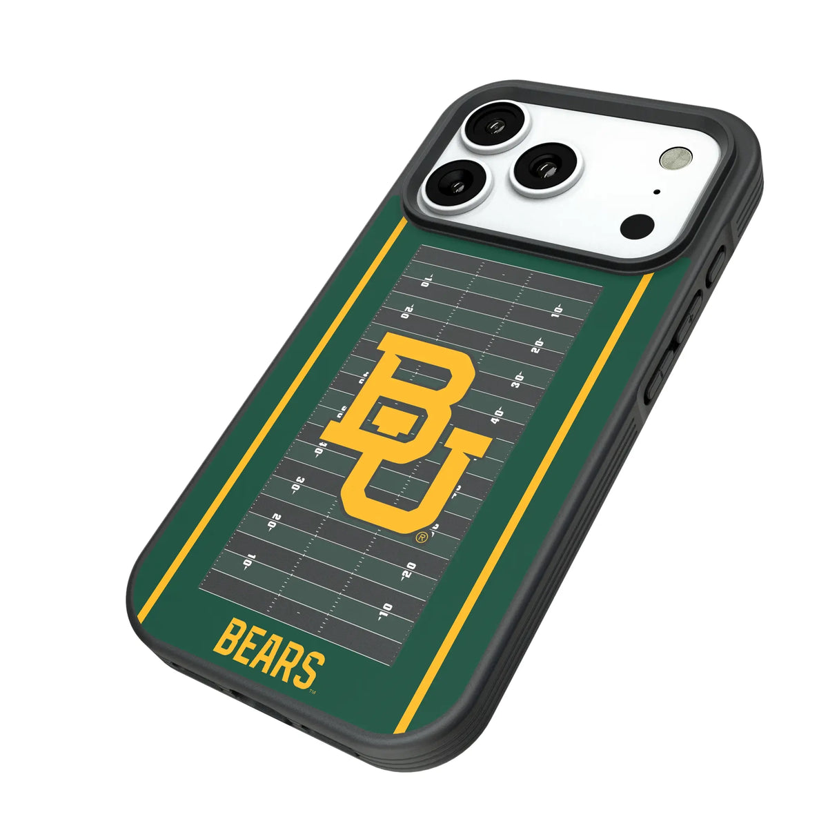 Baylor University Bears Field iPhone Bump Phone Case for Apple iPhone - Isometric View#Device_iPhone 18 Pro