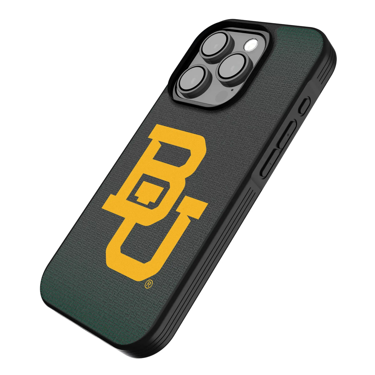 Baylor University Bears Linen iPhone Bump Phone Case for Apple iPhone - Isometric View