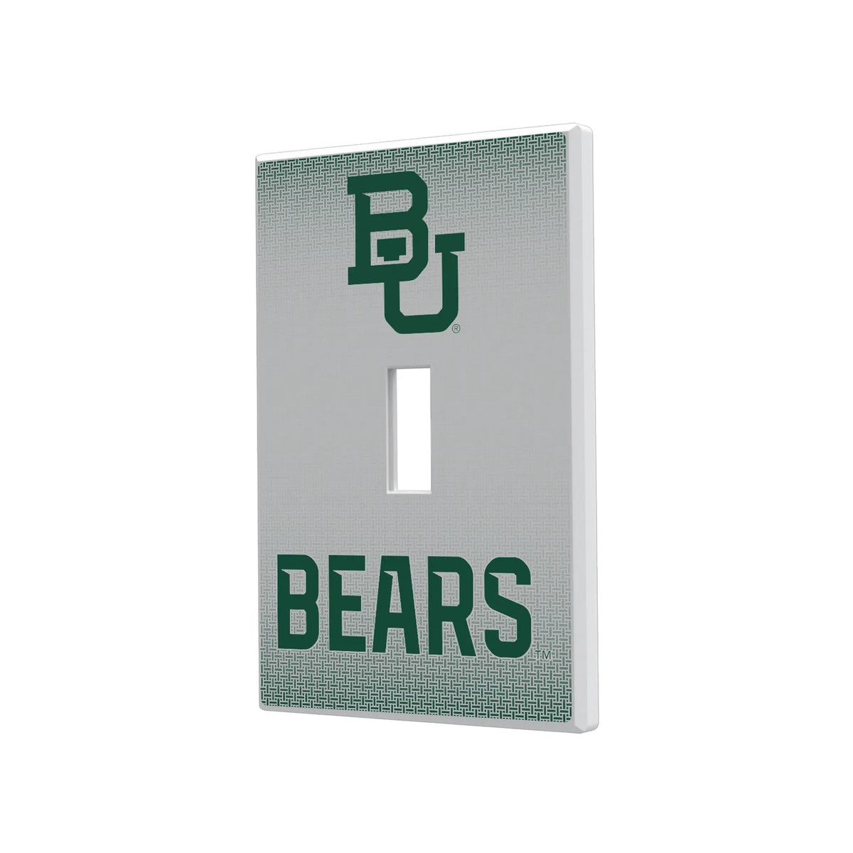 Baylor University Bears Linen Hidden-Screw Light Switch Plate#Style_Single Toggle