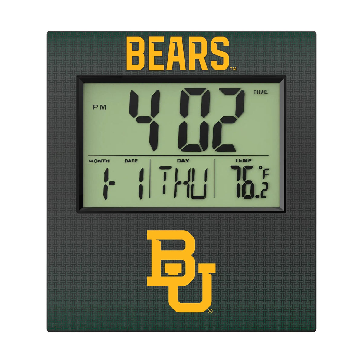 Baylor University Bears Linen Wall Clock