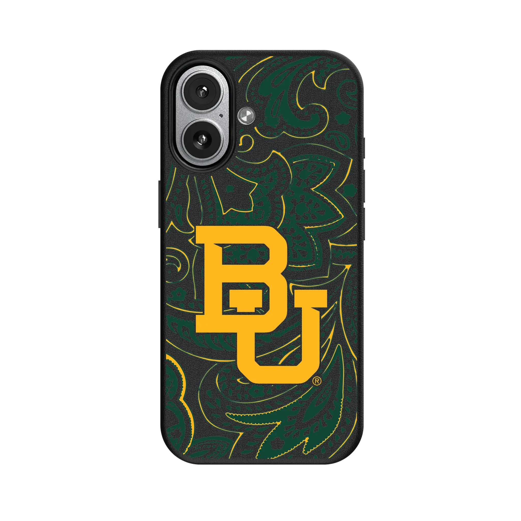 Baylor University Bears Paisley iPhone MagSafe Compatible Phone Case for Apple iPhone#Device_iPhone 17