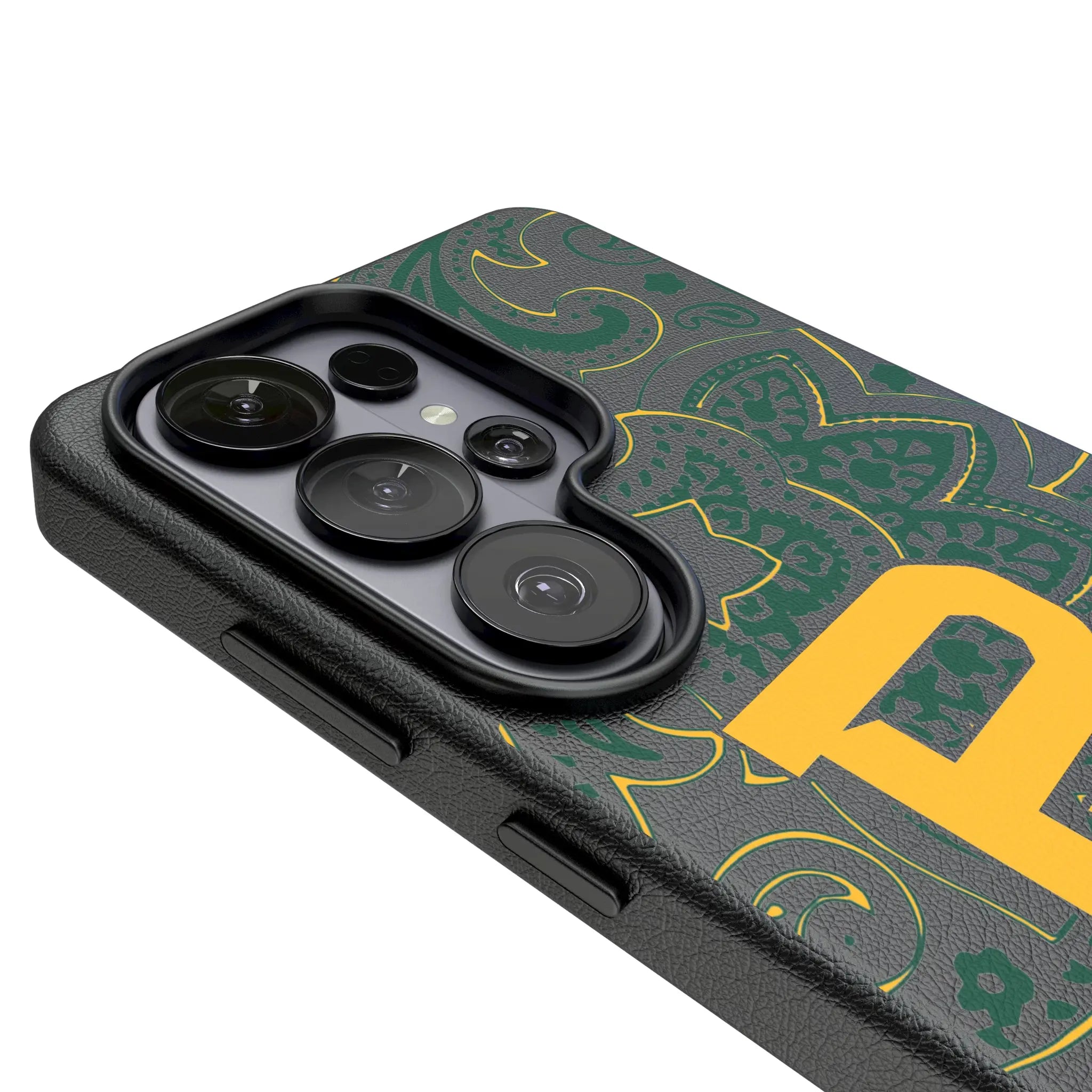 Baylor University Bears Paisley Galaxy MagSafe Compatible Phone Case for Samsung Galaxy - Detail#Device_Galaxy S26 Ultra