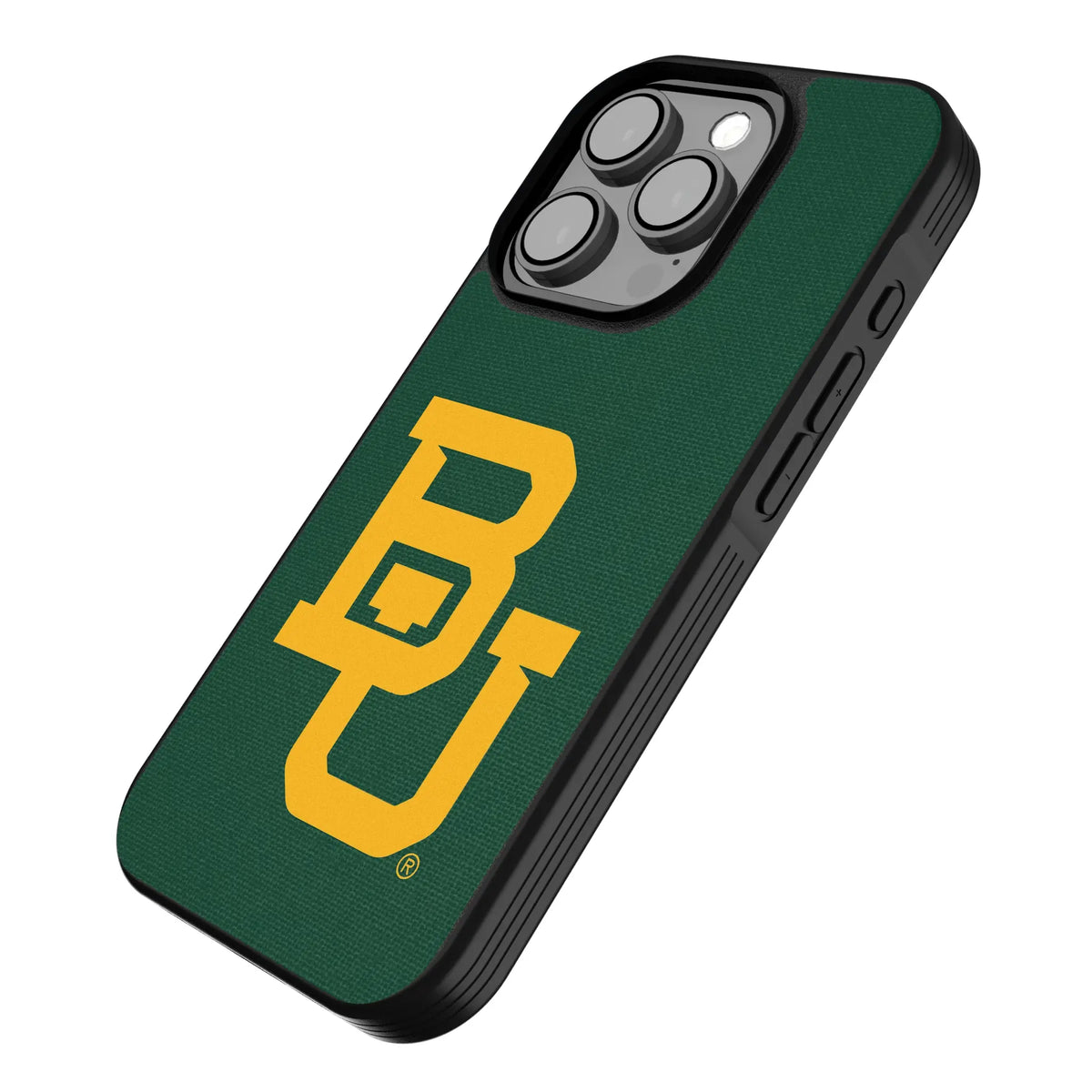 Baylor University Bears Solid iPhone Bump Phone Case for Apple iPhone - Isometric View