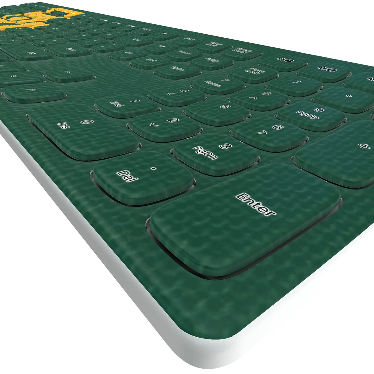 Baylor University Bears Solid KKB605 Curved Wireless Keyboard - Detail
