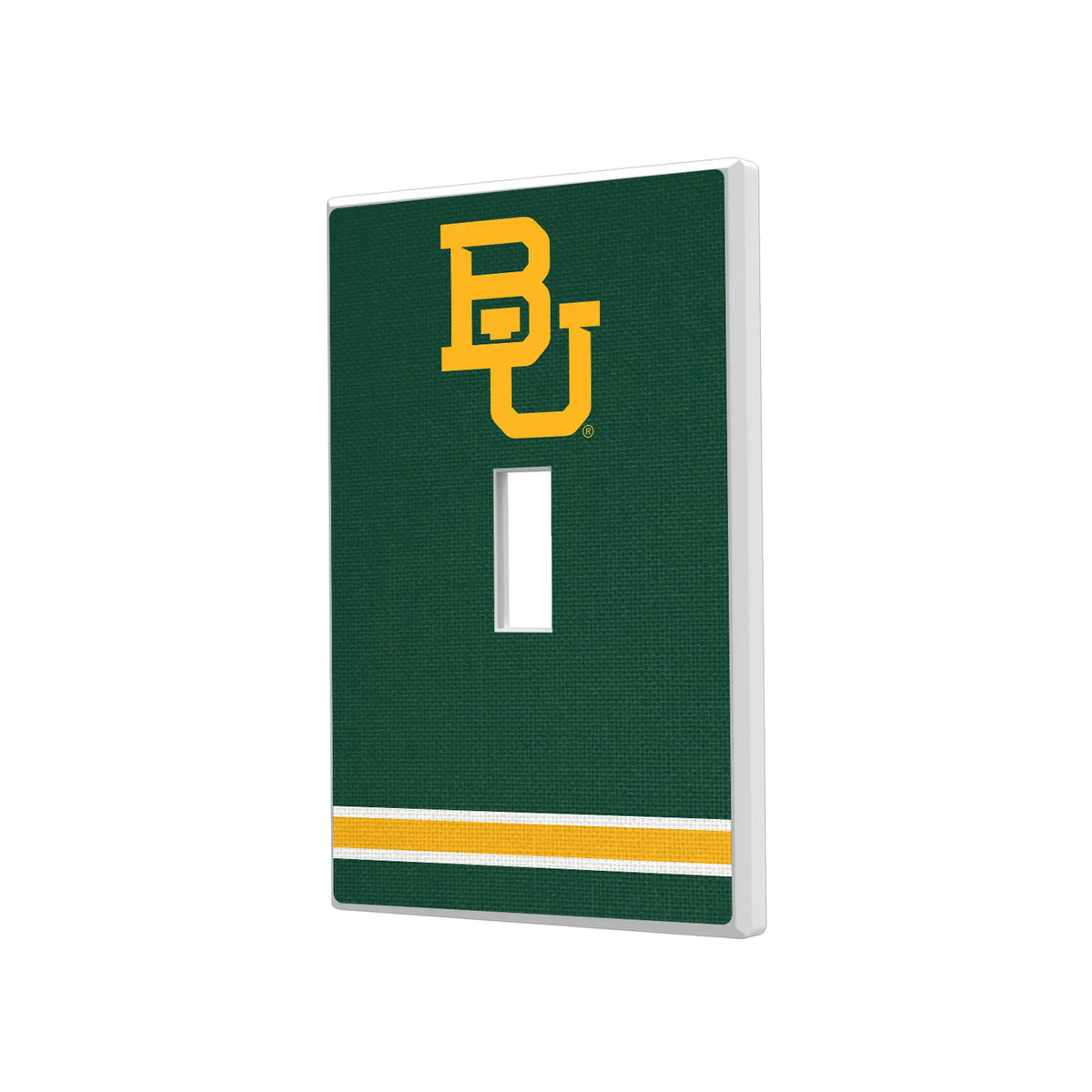 Baylor University Bears Stripe Hidden-Screw Light Switch Plate#Style_Single Toggle