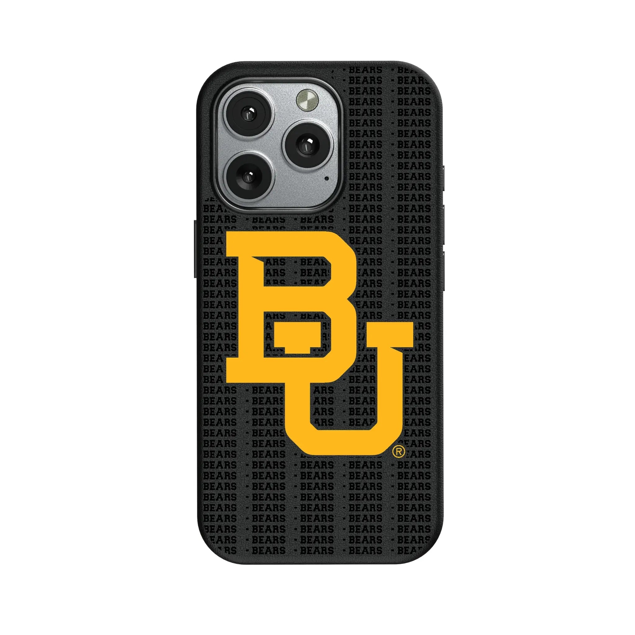 Baylor University Bears Text Backdrop iPhone MagSafe Compatible Phone Case for Apple iPhone