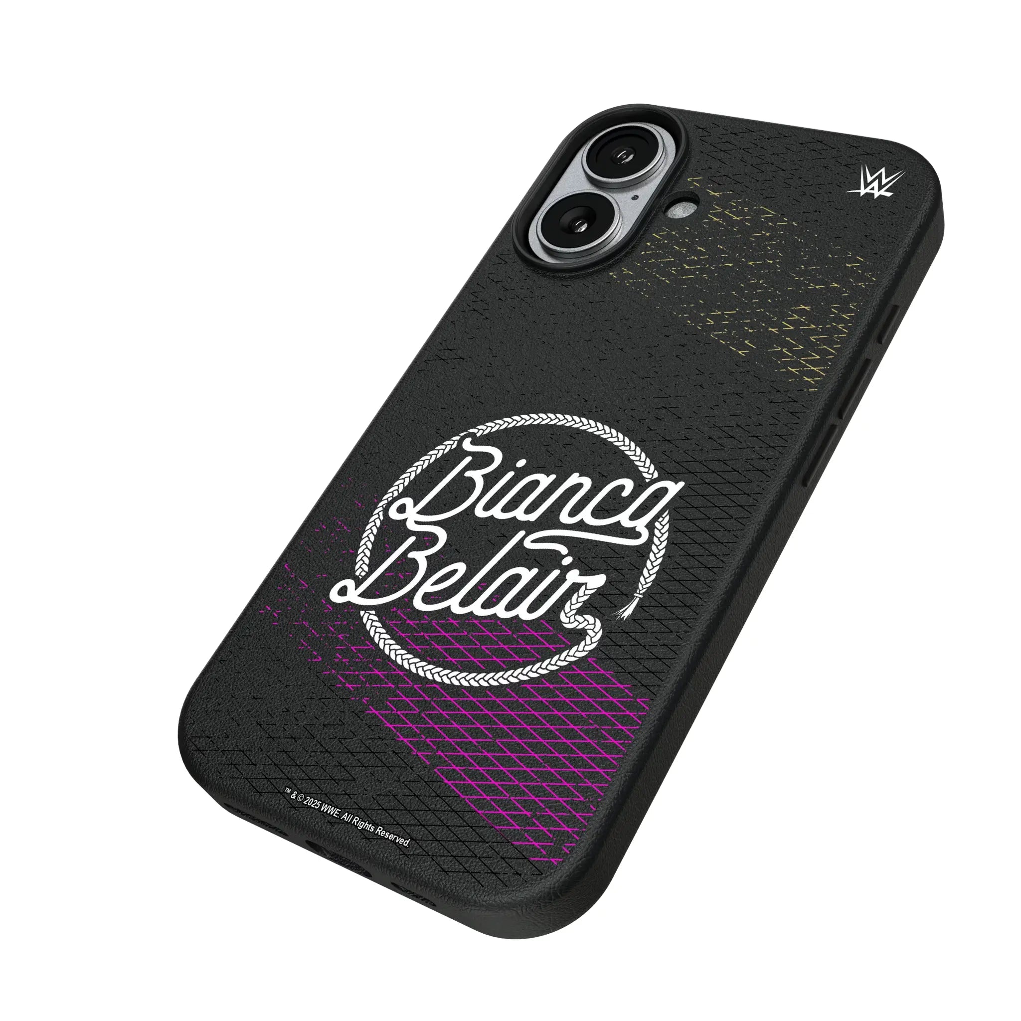 Bianca Belair Steel iPhone MagSafe Compatible Phone Case for Apple iPhone - Isometric View#Device_iPhone 17
