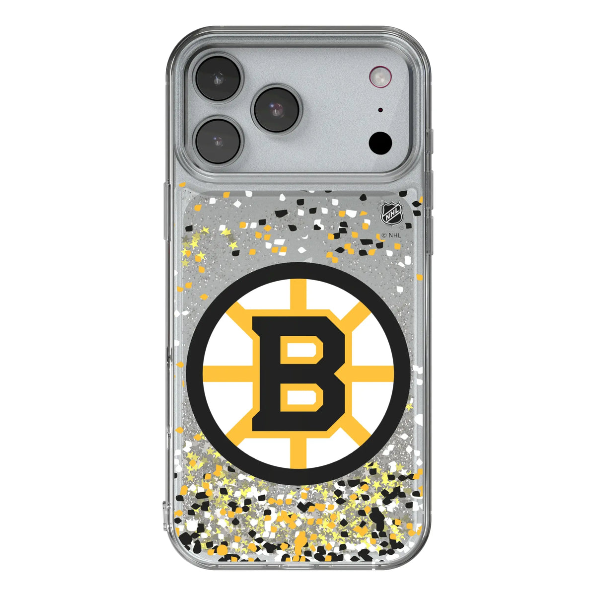Boston Bruins Confetti iPhone Glitter Phone Case for Apple iPhone#Device_iPhone 17 Pro Max