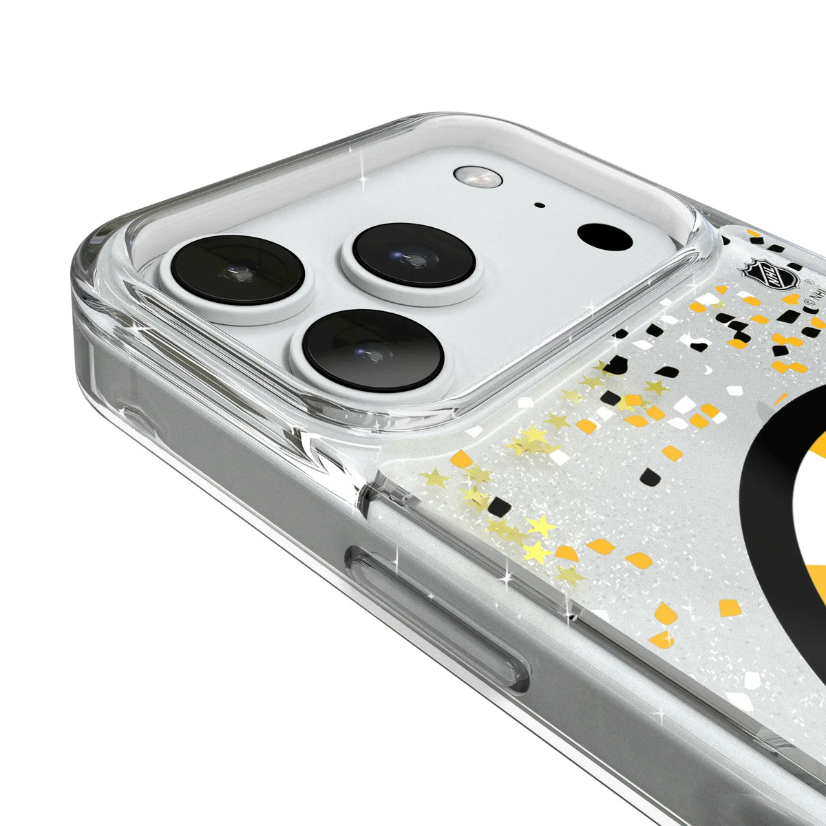 Boston Bruins Confetti iPhone Glitter Phone Case for Apple iPhone - Detail#Device_iPhone 18 Pro