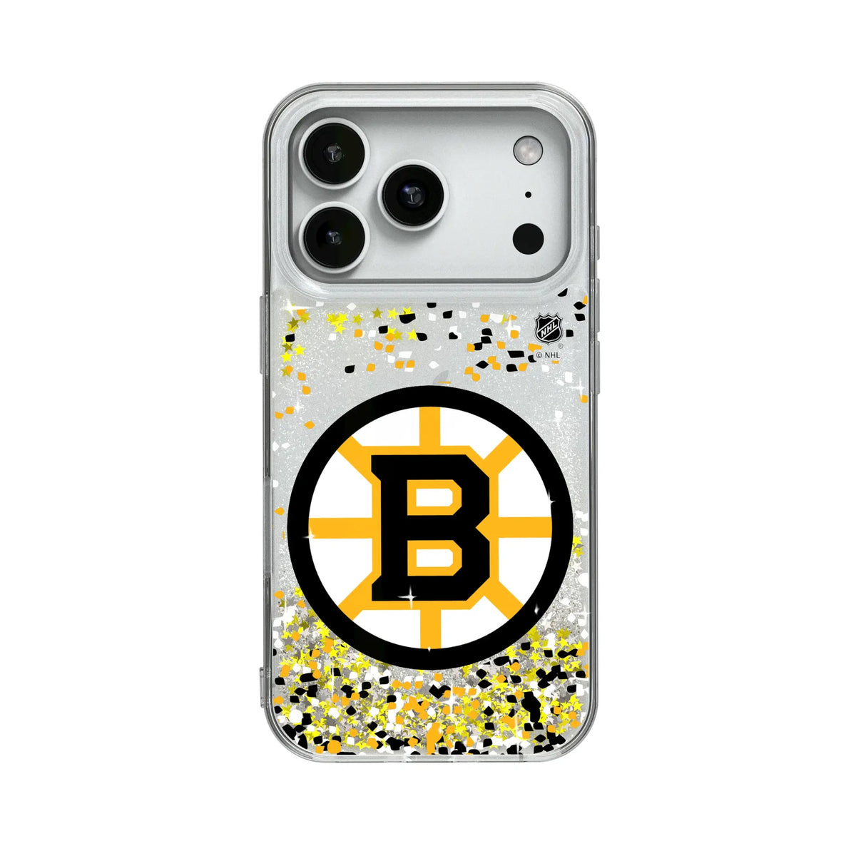 Boston Bruins Confetti Glitter Phone Case for Apple iPhone