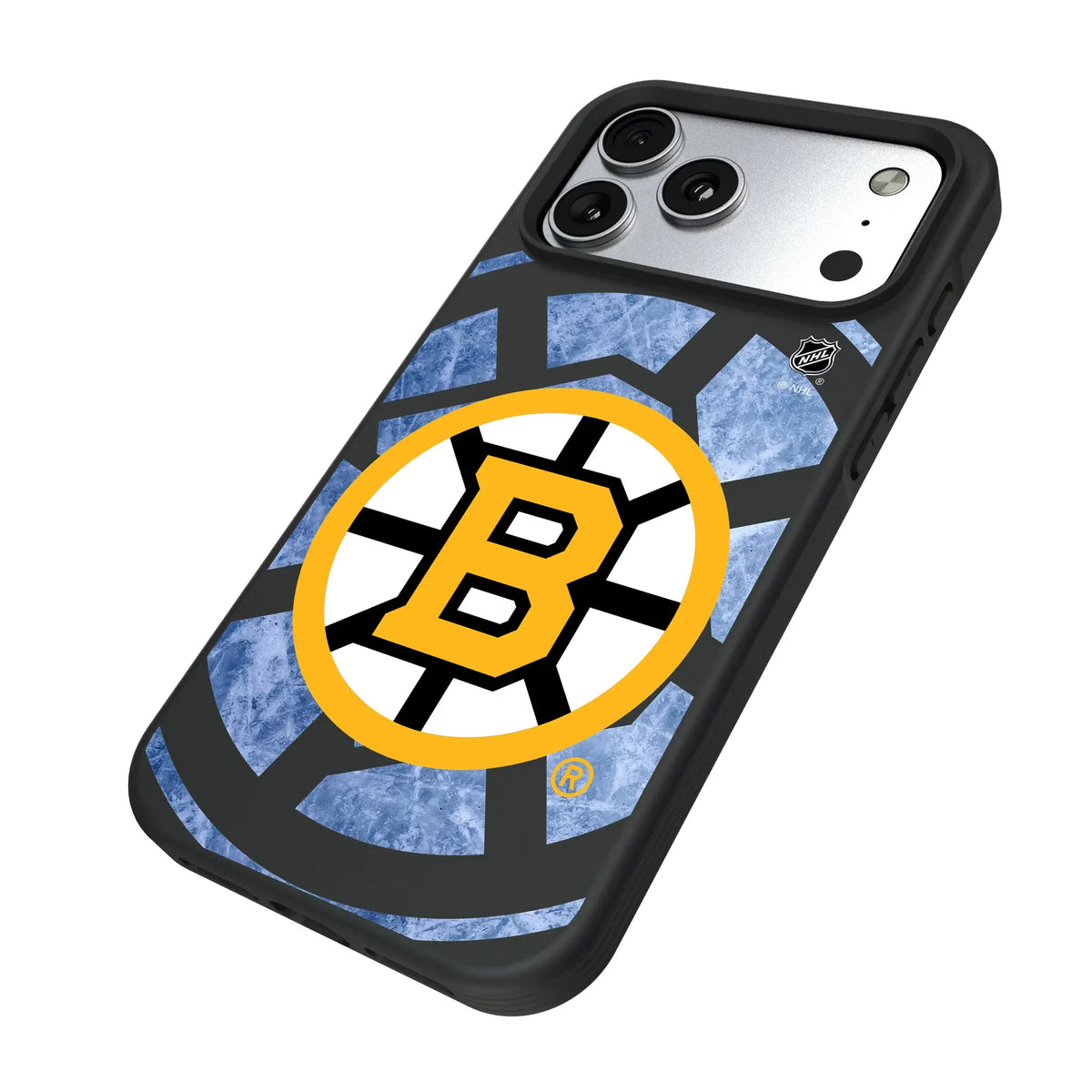 Boston Bruins Ice Tilt iPhone Bump Phone Case for Apple iPhone - Isometric View#Device_iPhone 17 Pro Max