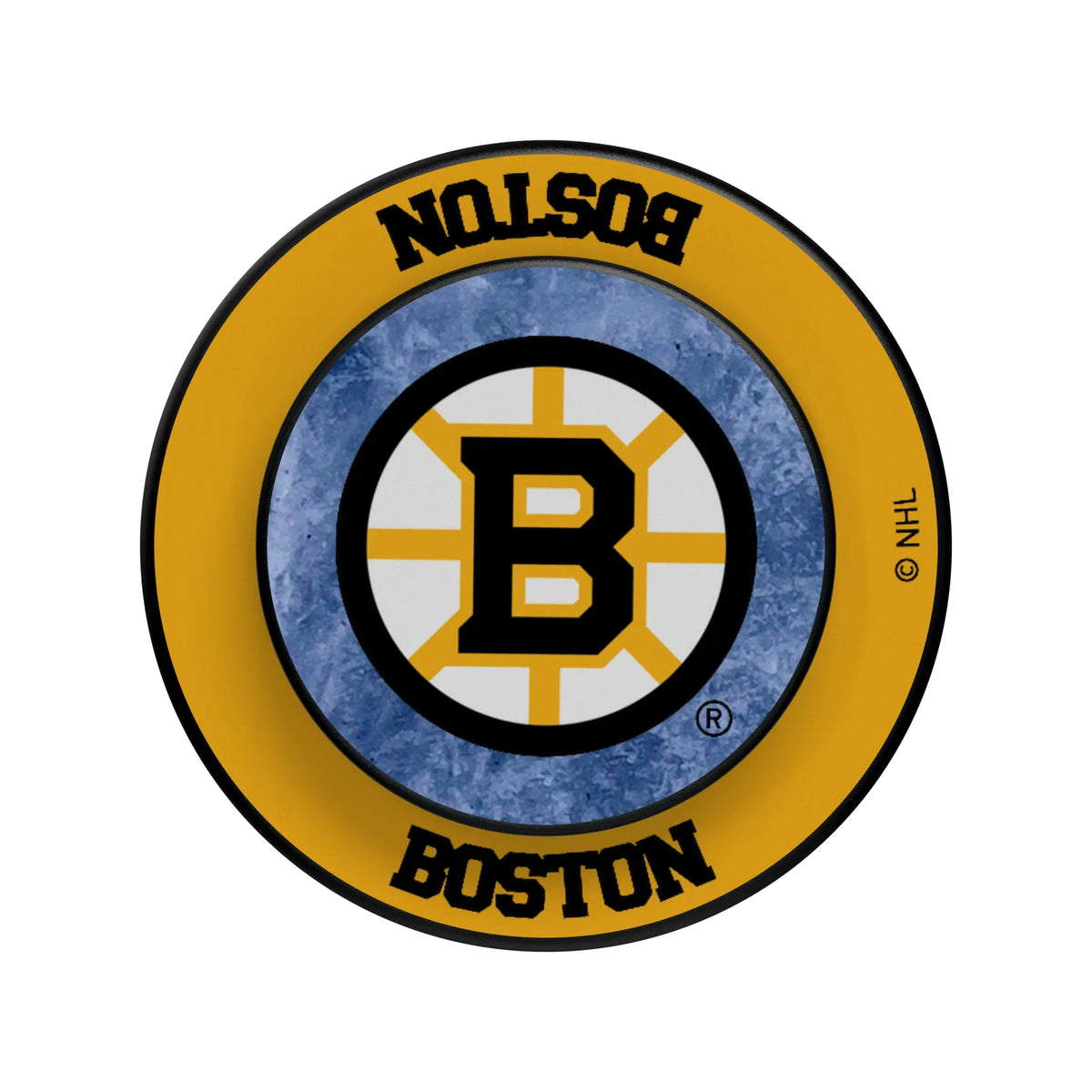 Boston Bruins Ice Wordmark Popsockets Round Magnetic
