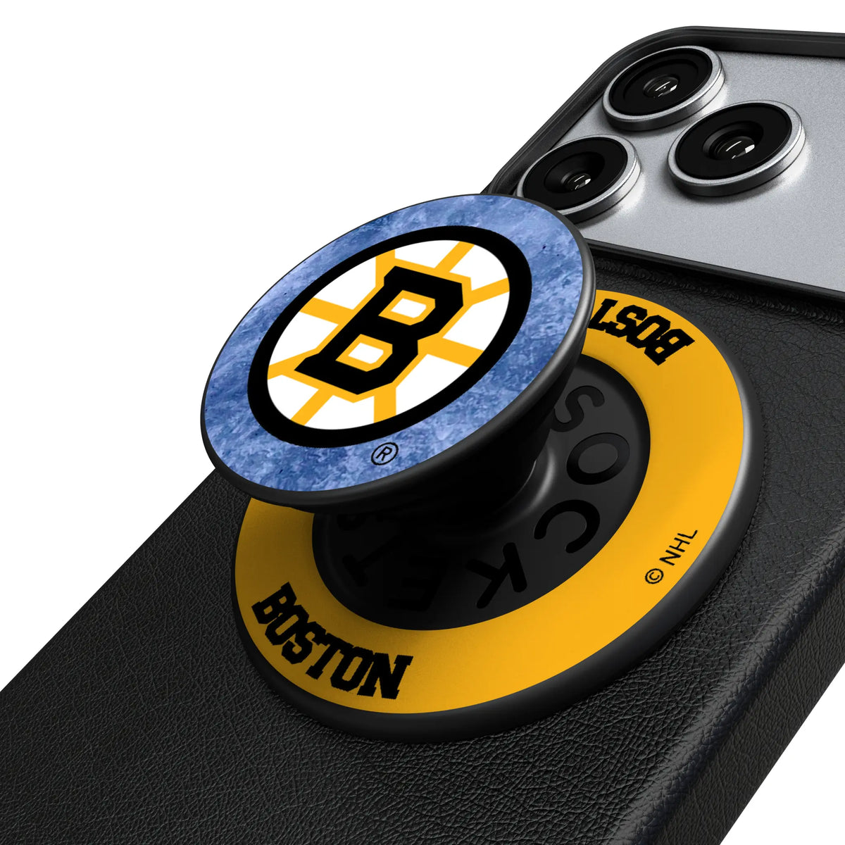 Boston Bruins Ice Wordmark Popsockets Round Magnetic