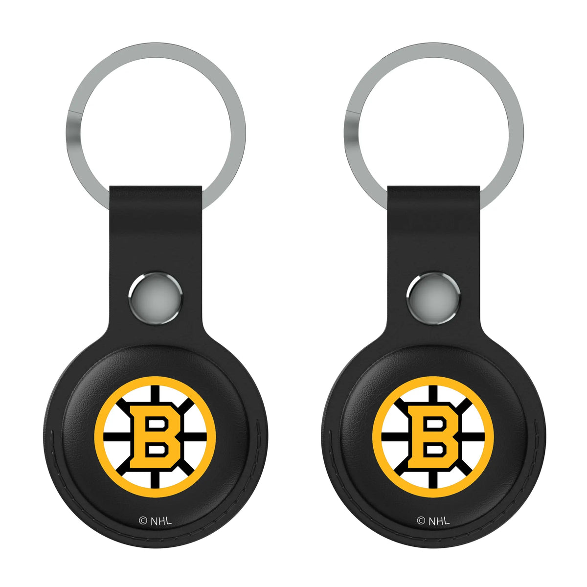 Boston Bruins Insignia AirTag Black Airtag Holder 2-Pack