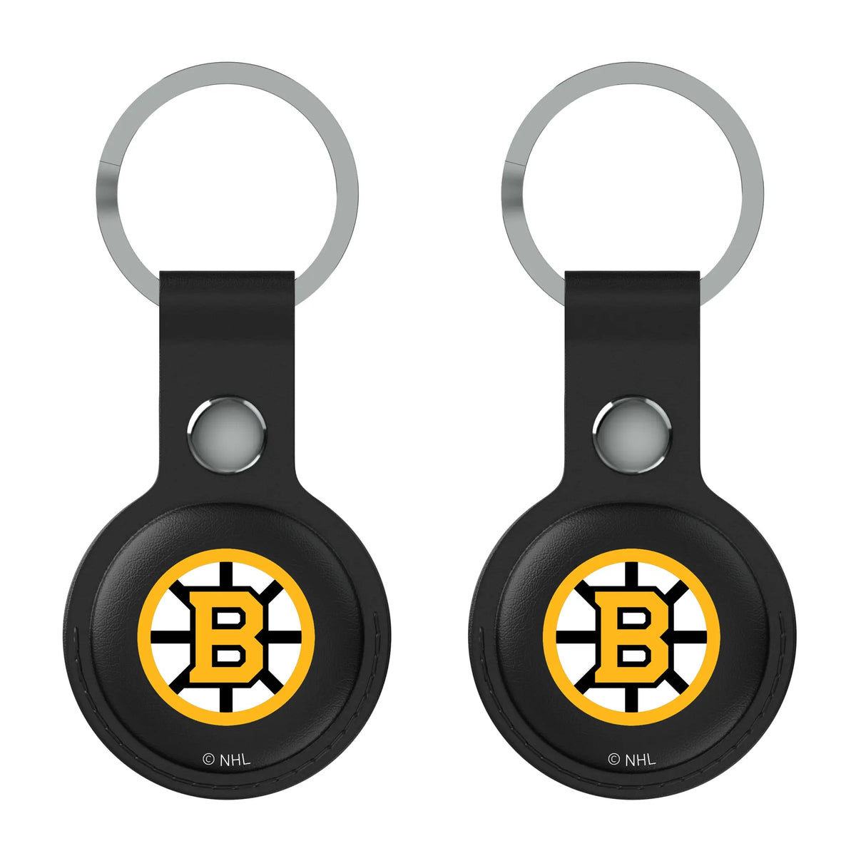 Boston Bruins Insignia AirTag Black Airtag Holder 2-Pack