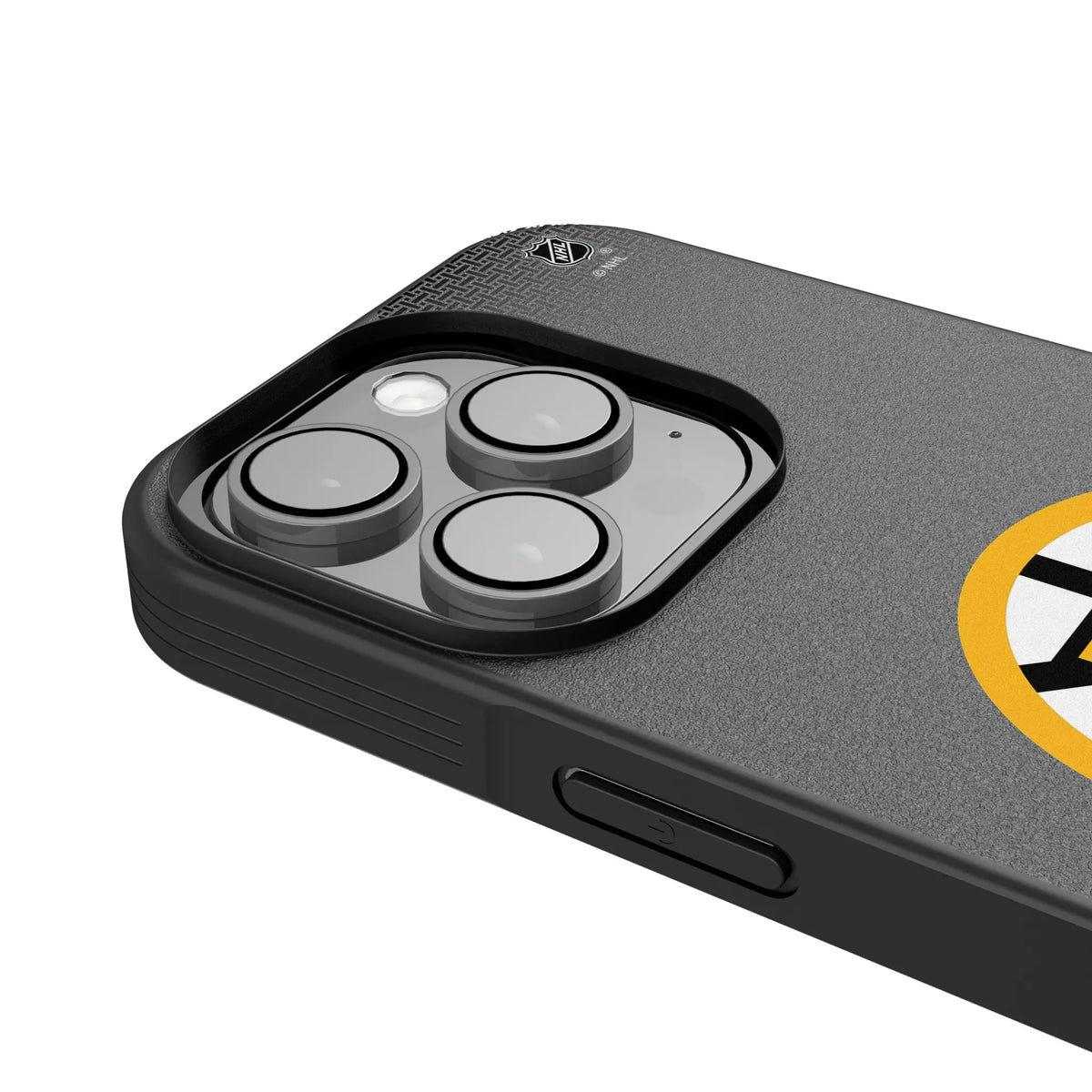 Boston Bruins Linen iPhone Bump Phone Case for Apple iPhone - Detail