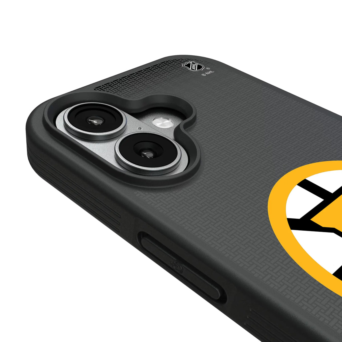 Boston Bruins Linen iPhone Bump Phone Case for Apple iPhone - Detail#Device_iPhone 17
