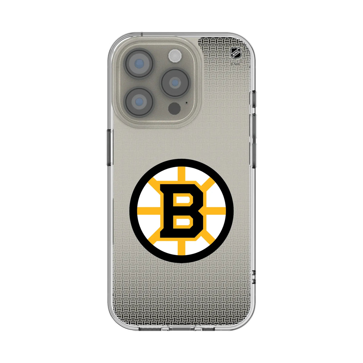 Boston Bruins Linen iPhone Clear Phone Case for Apple iPhone