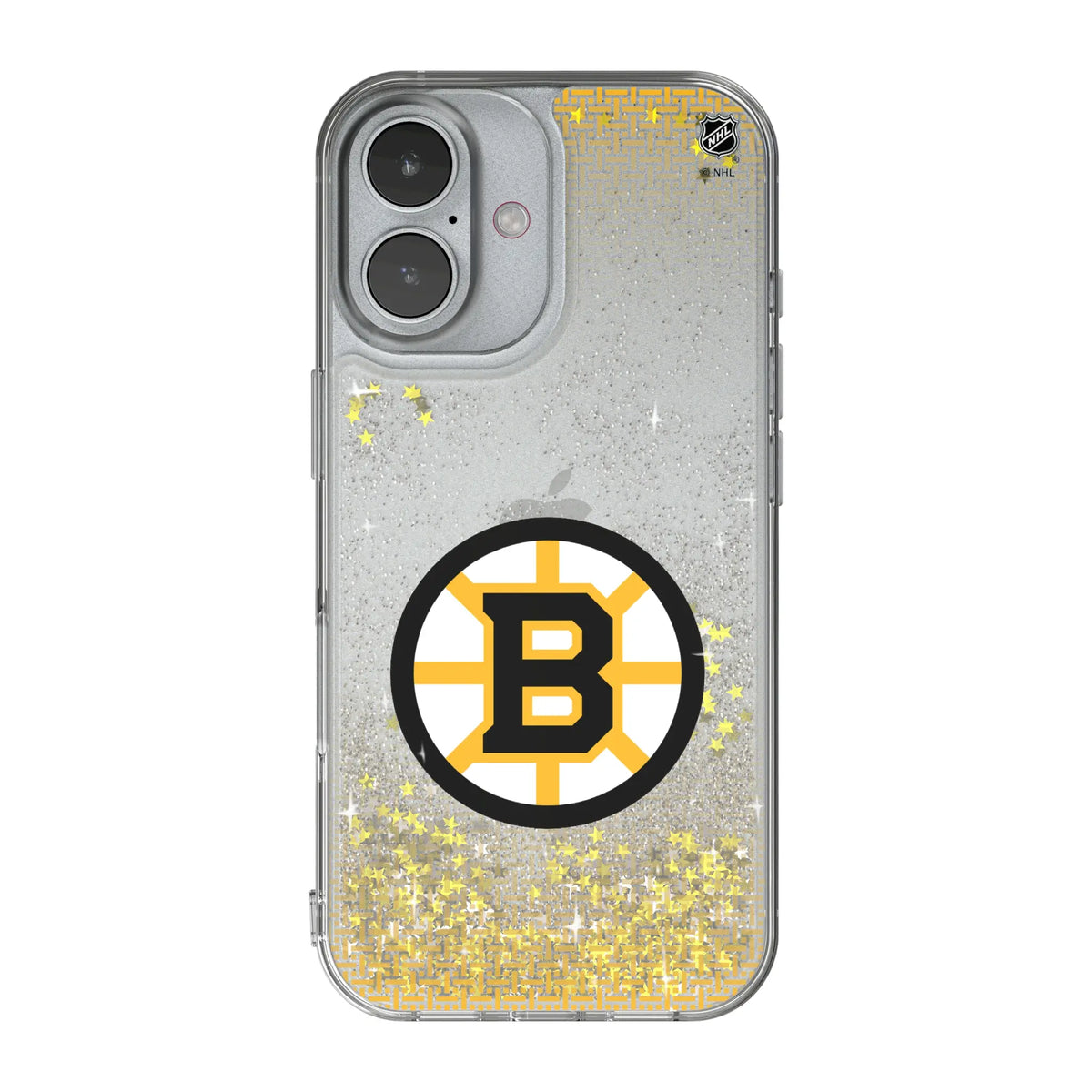 Boston Bruins Linen iPhone Glitter Phone Case for Apple iPhone#Device_iPhone 17