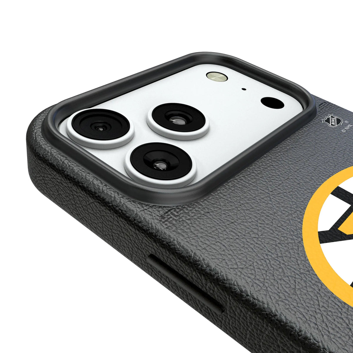 Boston Bruins Linen iPhone MagSafe Compatible Phone Case for Apple iPhone - Detail#Device_iPhone 18 Pro Max