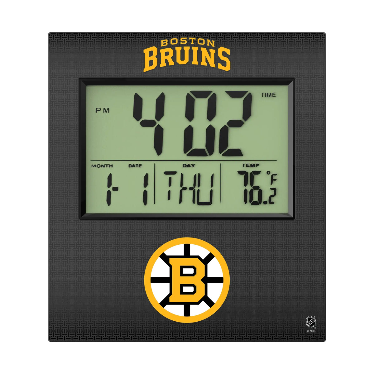 Boston Bruins Linen Wall Clock