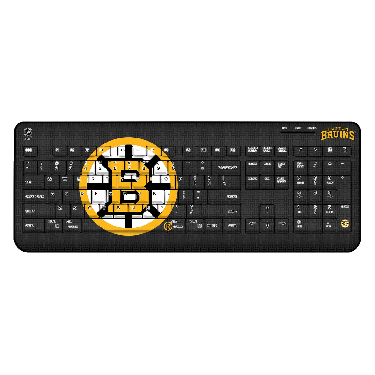 Boston Bruins Linen Wireless USB Keyboard