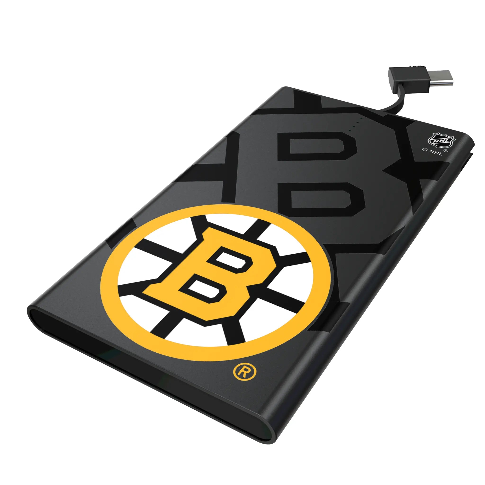 Boston Bruins Monocolor Tilt 5000mAh Flat Power Bank