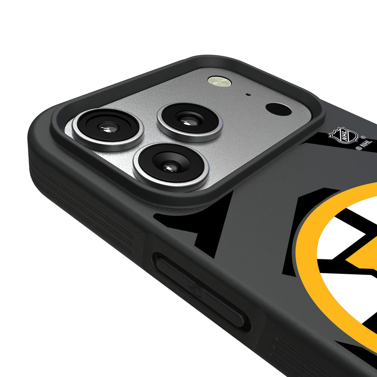 Boston Bruins Monocolor Tilt iPhone Bump Phone Case for Apple iPhone - Detail#Device_iPhone 17 Pro