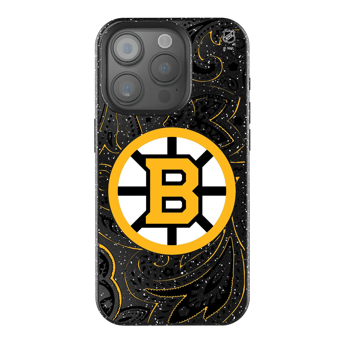 Boston Bruins Paisley iPhone Bling Phone Case for Apple iPhone
