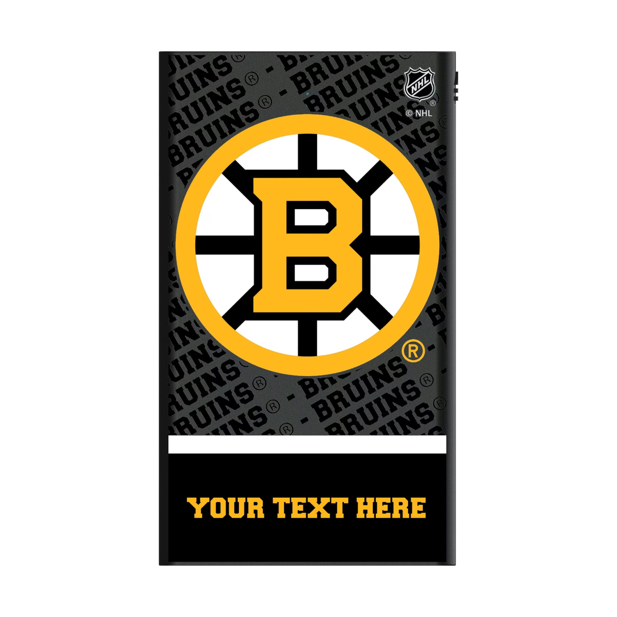 Boston Bruins Personalized EndZone Plus 5000mAh Flat Powerbank