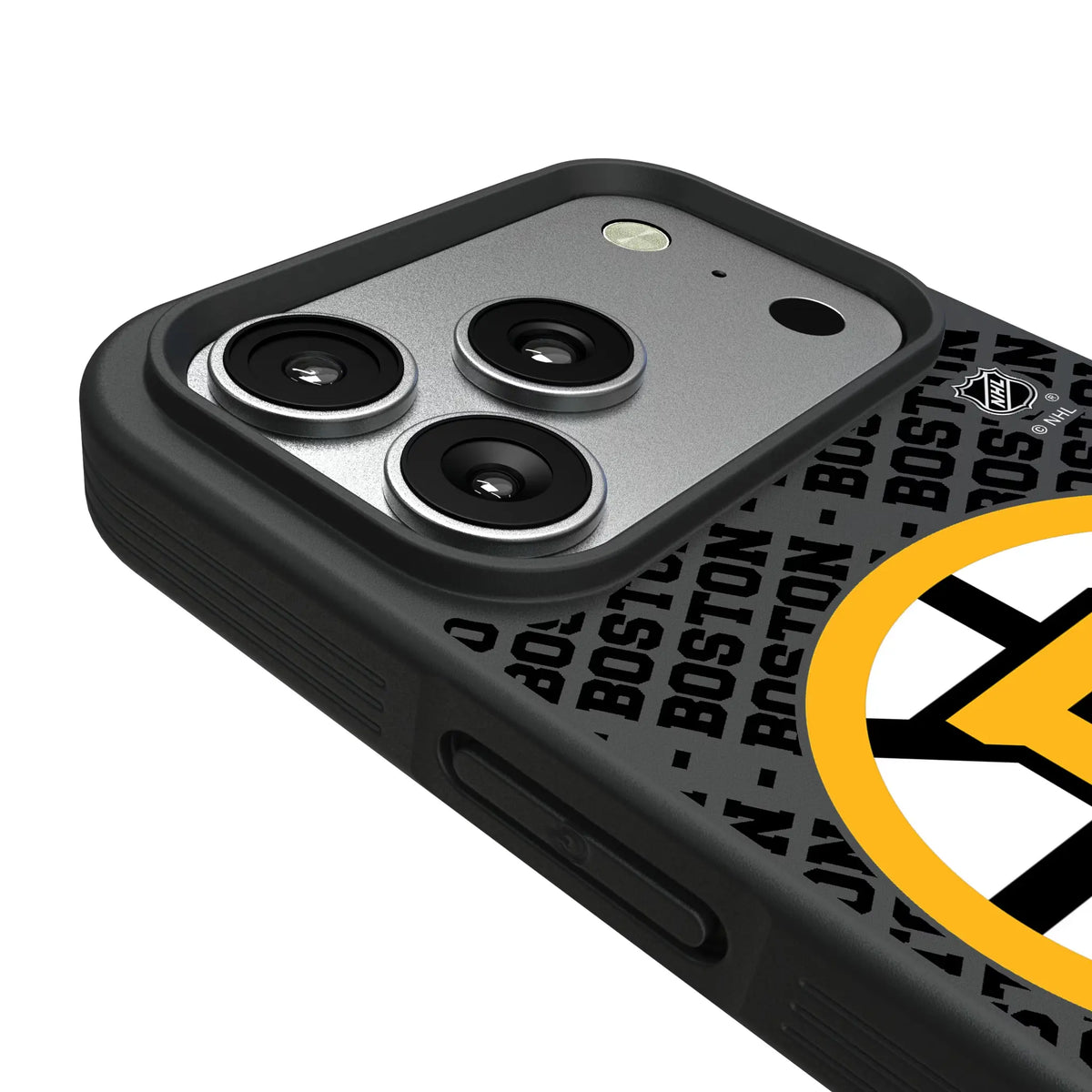 Boston Bruins Personalized EndZone Plus iPhone Bump Phone Case for Apple iPhone - Detail#Device_iPhone 17 Pro