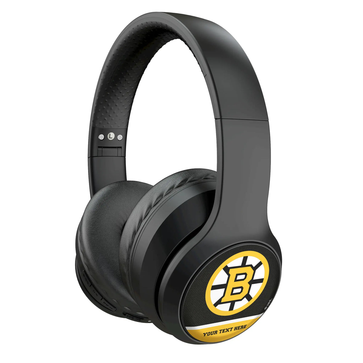Boston Bruins Personalized Endzone Solid Wireless Over-Ear Headphones With Case