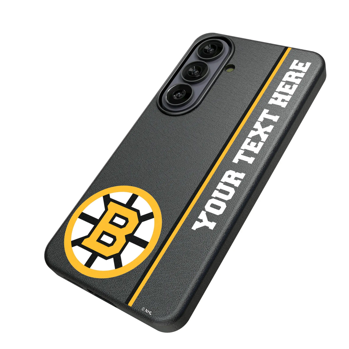 Boston Bruins Personalized Sidebard Galaxy MagSafe Compatible Phone Case for Samsung Galaxy - Isometric View#Device_Galaxy S26