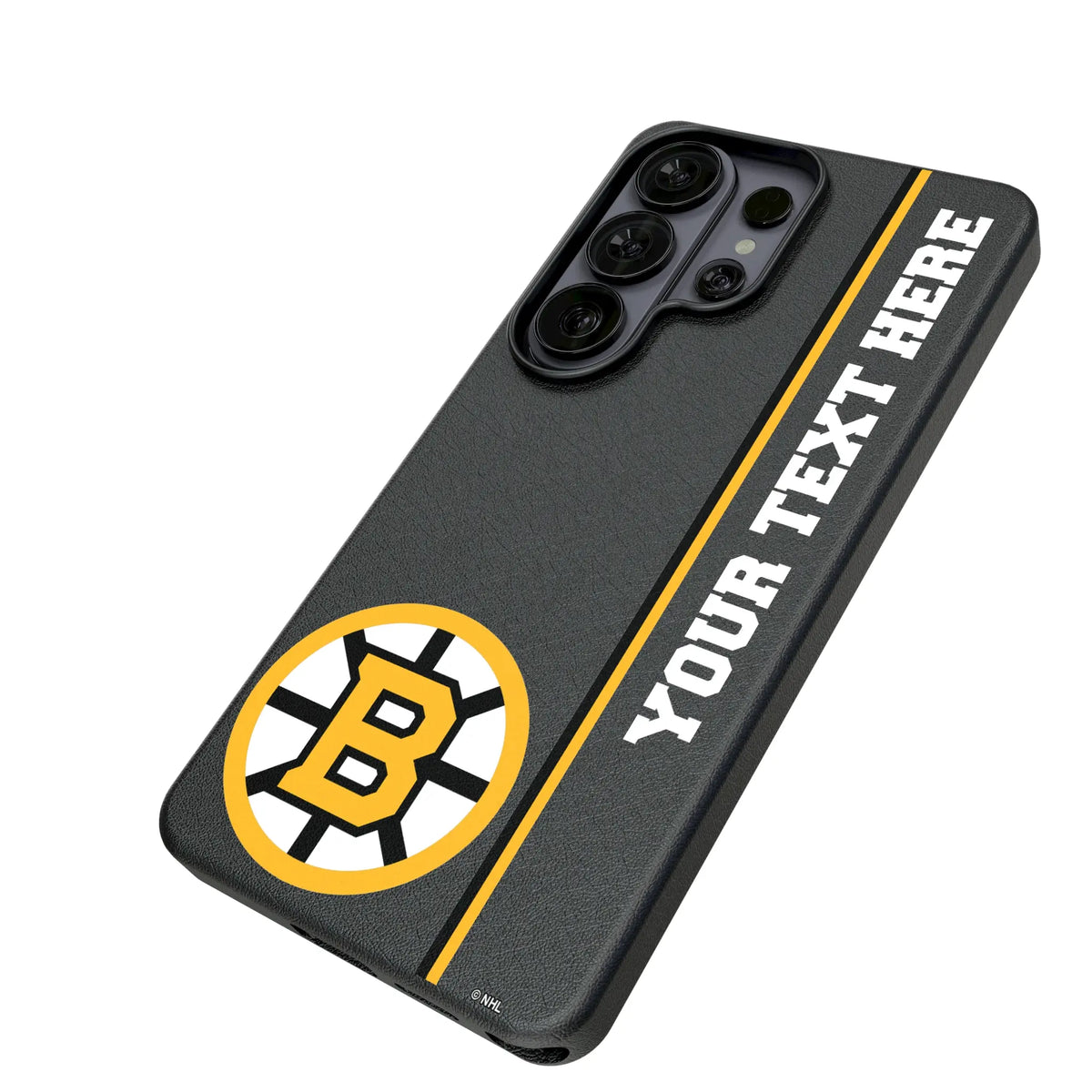 Boston Bruins Personalized Sidebard Galaxy MagSafe Compatible Phone Case for Samsung Galaxy - Isometric View#Device_Galaxy S26 Ultra