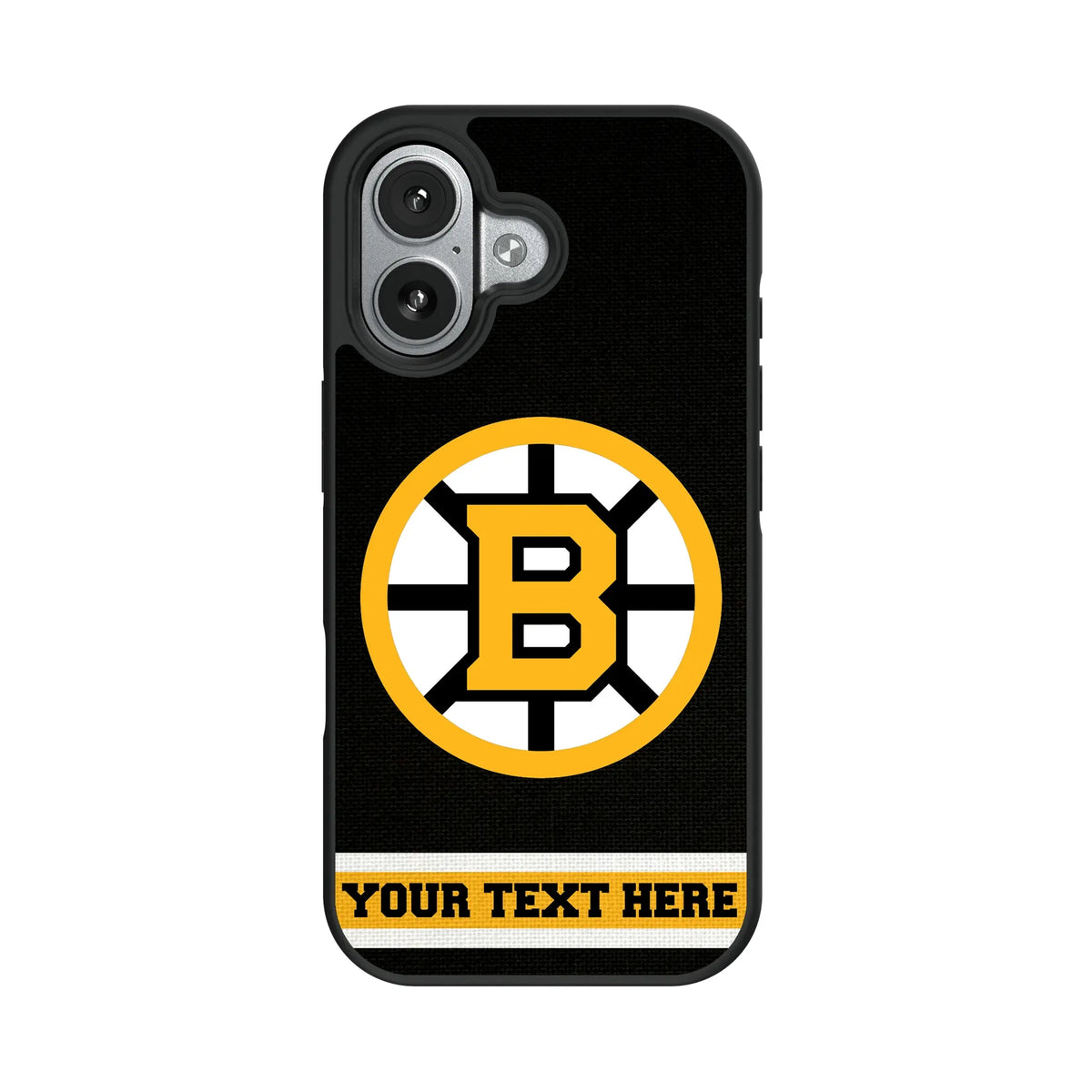Boston Bruins Personalized Stripe iPhone Bump Phone Case for Apple iPhone#Device_iPhone 17