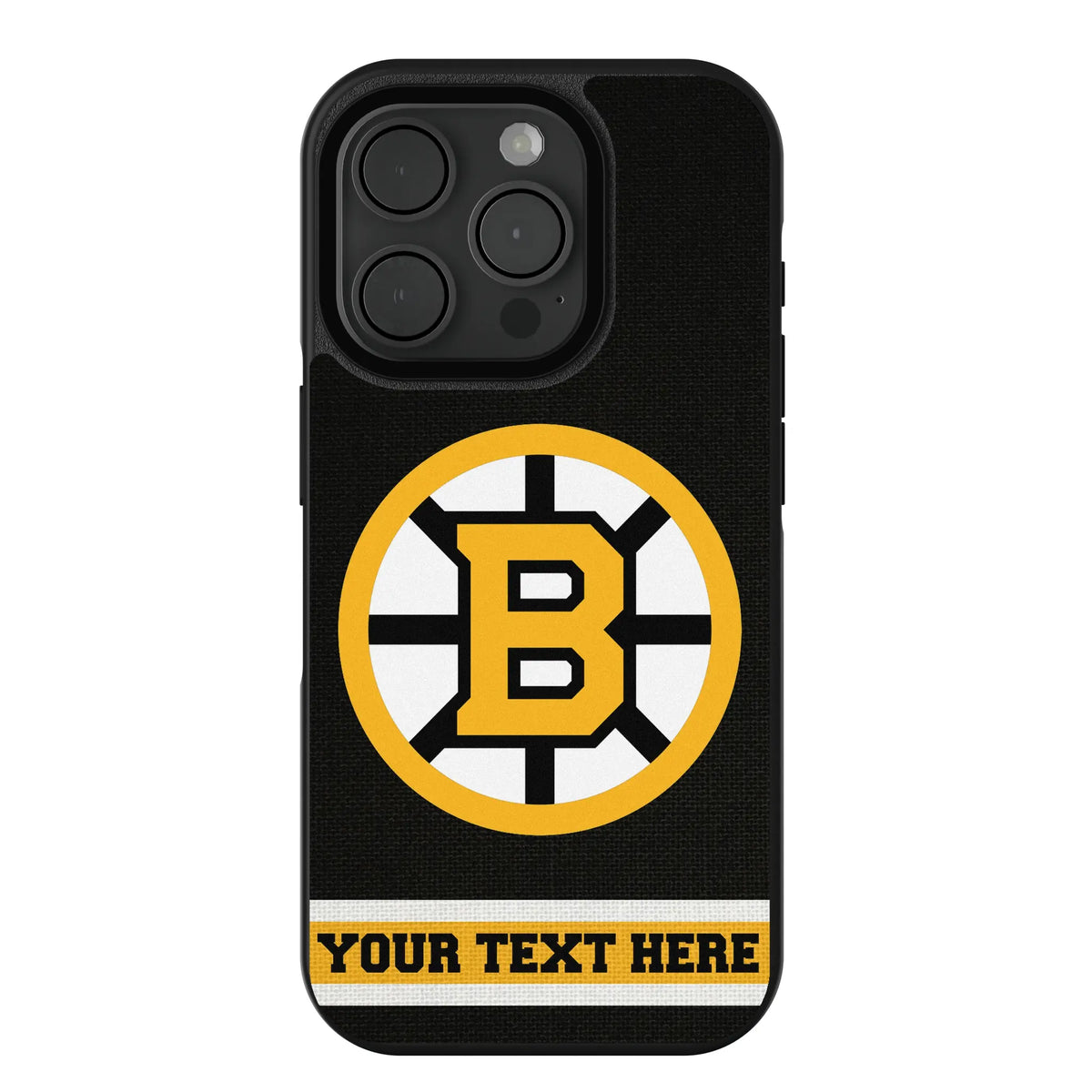 Boston Bruins Personalized Stripe iPhone Bump Phone Case for Apple iPhone