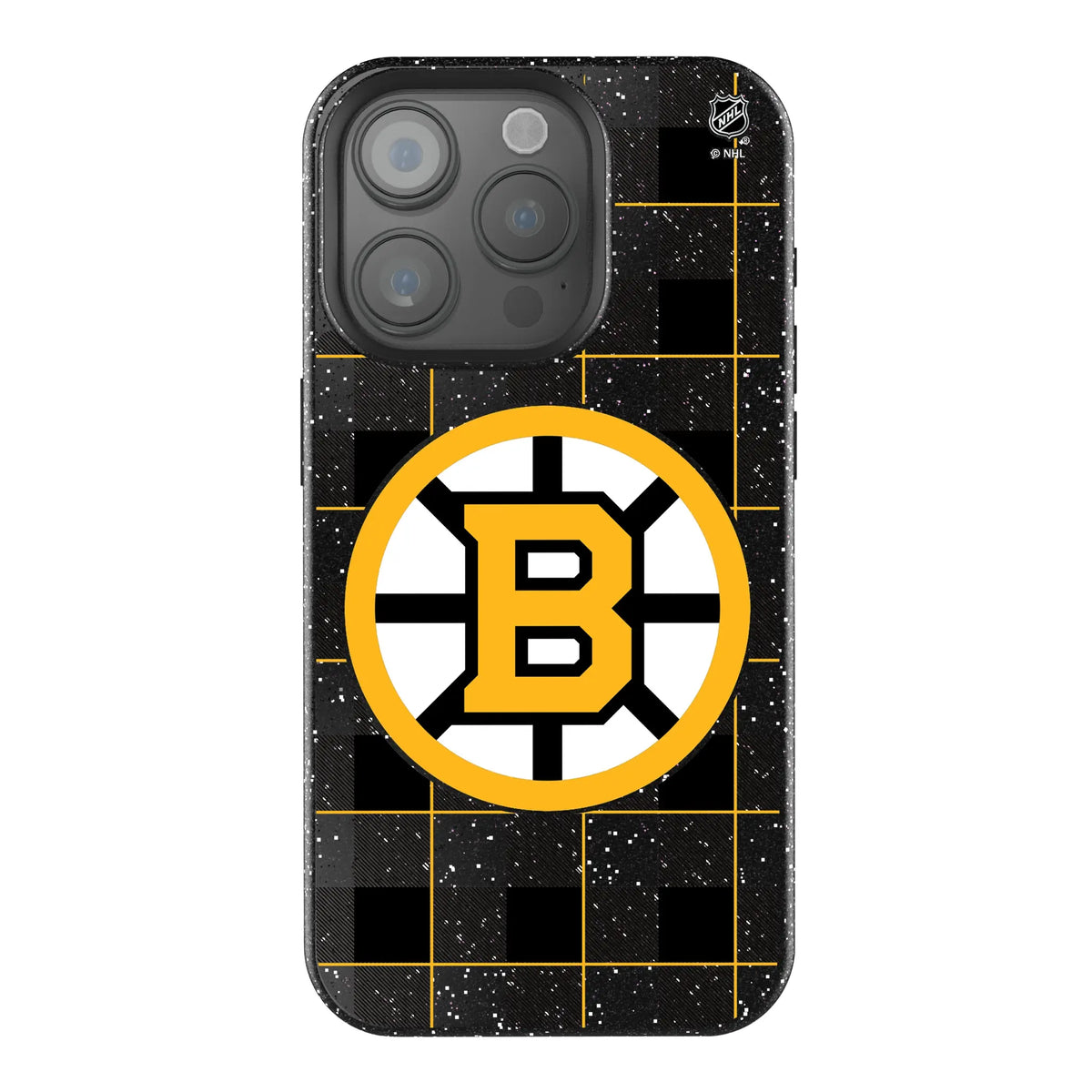Boston Bruins Plaid iPhone Bling Phone Case for Apple iPhone